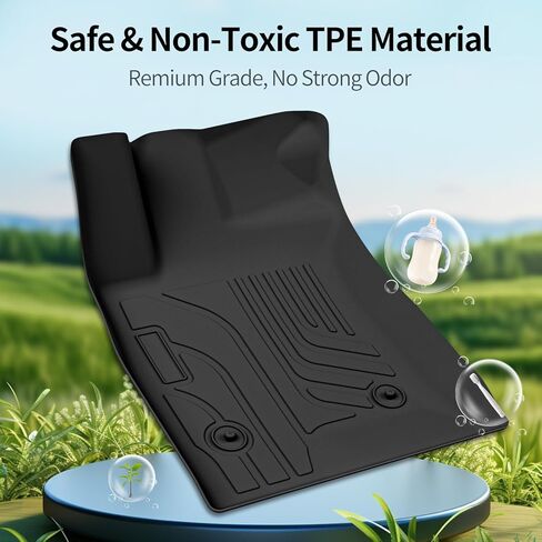 Floor Mats for 2024-2026 Chevrolet Trax/Buick Envista, All Weather TPE Trunk Mat WearResistant Odorless All‑Season Universal Trax Envista Car Interior Custom Accessories, Black in Saudi Arabia