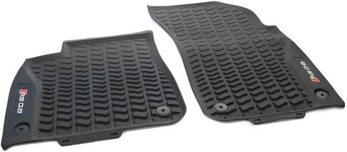 Audi 4M8061221B041 Rubber Floor Mats Front 2 x Rubber Mats All Weather Mats Black with RSQ8 Lettering in Saudi Arabia