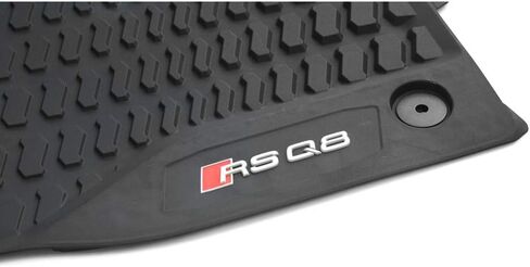 Audi 4M8061221B041 Rubber Floor Mats Front 2 x Rubber Mats All Weather Mats Black with RSQ8 Lettering in Saudi Arabia