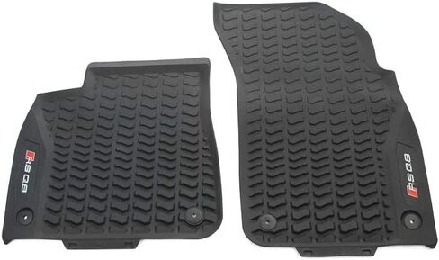 Audi 4M8061221B041 Rubber Floor Mats Front 2 x Rubber Mats All Weather Mats Black with RSQ8 Lettering in Saudi Arabia