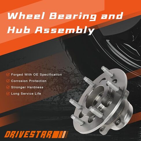 RWD 2WD 515120 Front Left/Right Wheel Hub and Bearing Assembly for Chevrolet Colorado 2009-2012 for GMC Canyon 2009-2012, 6Lug s w/ABS (SKF: BR930702 Dorman: 951-246) in Kuwait