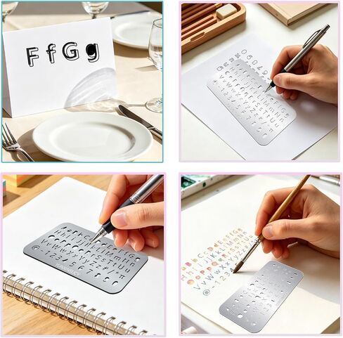Metal Letter Stencil Set, 1 Pcs Crypto Wallets, 1 Pcs Metal Plate Marking Pen and 1 Piece Letter Templates, Crypto Seed Phrase Storage Set, Bitcoin Hardware Cold Backup in Kuwait