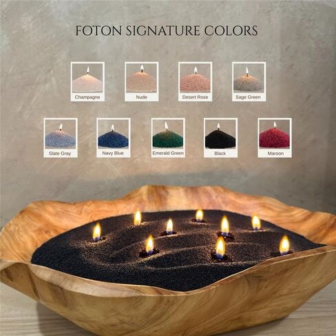 Foton Pearled Candle Grande Bag 64oz - Maroon Unscented Non Toxic Luxury Long Lasting Powder Candles - Refillable Candle Sand with 100 Wicks for Candle Making in Saudi Arabia