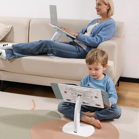 Portable Lap Desk,Kids Book Reading Stand for Bed,Car,Sofa,Floor,Adjustable Laptop Bed Table Tray for Working,Reading,Writing,Dining in Saudi Arabia