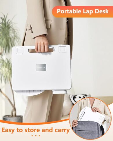 Portable Lap Desk,Kids Book Reading Stand for Bed,Car,Sofa,Floor,Adjustable Laptop Bed Table Tray for Working,Reading,Writing,Dining in Saudi Arabia