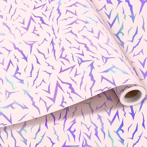 MTWENWENZY K Pop Wrapping Paper Roll K-D-Hunters Birthday Party Favor Demon Energy Pattern Gift Packing Wrap Craft Paper for Anime Themed Birthday Baby Shower Party Supplies, 17 in x 32.8 ft in Kuwait