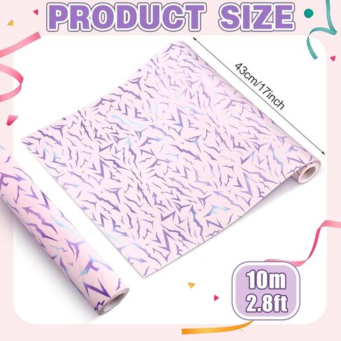 MTWENWENZY K Pop Wrapping Paper Roll K-D-Hunters Birthday Party Favor Demon Energy Pattern Gift Packing Wrap Craft Paper for Anime Themed Birthday Baby Shower Party Supplies, 17 in x 32.8 ft in Kuwait