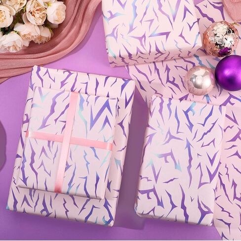 MTWENWENZY K Pop Wrapping Paper Roll K-D-Hunters Birthday Party Favor Demon Energy Pattern Gift Packing Wrap Craft Paper for Anime Themed Birthday Baby Shower Party Supplies, 17 in x 32.8 ft in Kuwait