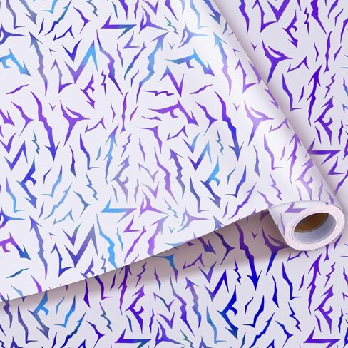 MTWENWENZY K Pop Wrapping Paper Roll K-D-Hunters Birthday Party Favor Demon Energy Pattern Gift Packing Wrap Craft Paper for Anime Themed Birthday Baby Shower Party Supplies, 17 in x 32.8 ft in Saudi Arabia