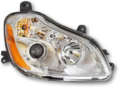 Headlights Compatible with 2013 2014 2015 2016 2017 2018 2019 2020 2021 T680 Truck with Halogen bulb T680 Headlanps (Chrome Housing-Right) in Kuwait