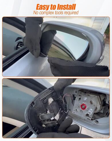زجاج مرآة ساخن جانب الركاب متوافق مع Lexus IS 2009-2014 HS 2009-2012 ES 2007-2012، استبدال زجاج المرآة المحدبة للجانب الأيمن للسيارة 8793153400 8793175060 8791033760 8793153410 8793133760 in Kuwait