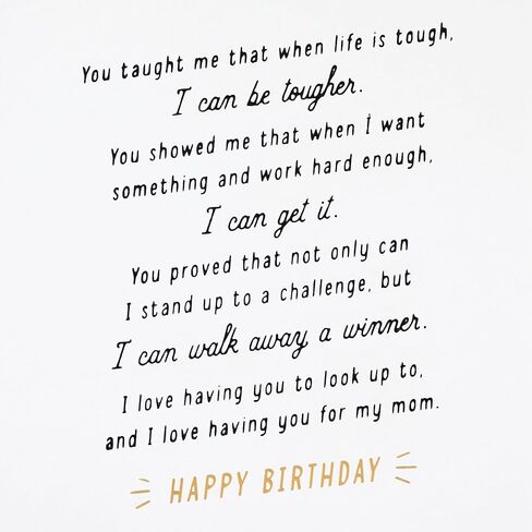 Hallmark Birthday Card for Mom from Daughter (Strong Women) in Saudi Arabia