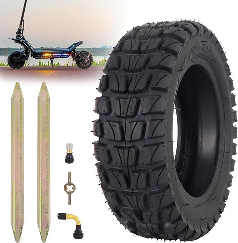 إطار سكوتر RUTU 90/65-6.5 بدون أنبوب للطرق الوعرة مقاس 11 بوصة يناسب Dualtron Thunder Ultra Kaabo Wolf Warrior Zero 11X VSETT 11+ Nami Burn-E Teverun Fighter 11 دراجة جيب صغيرة in Kuwait