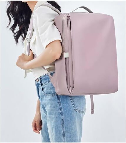 Backpacks Casual Computer Business Laptop Backpack Men women for travel with 15-inch bag pink in Kuwait
