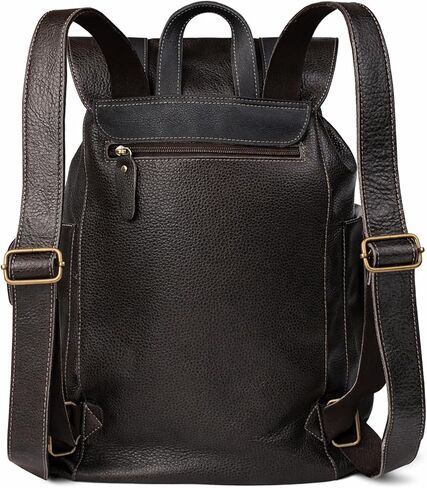 Premium Full-Grain Leather Backpack - Vintage Laptop Bag for 16" Macbook, Anti-Theft Design, Durable Cowhide Bag(5010-Gray) in Saudi Arabia