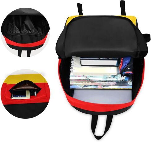 Germany Flag Large Portable Laptop Backpack Durable Travel Computer Bag for Men Women School Bookbag Work in Kuwait