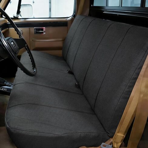 Custom Fit Bench Seat Covers for Chevy 1973-1999 C/K Series Full Size Classic Trucks, Without Headrests, Knitted Mesh Fabric with Soft Foam Lining - Black in Saudi Arabia