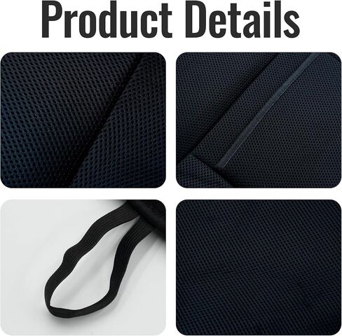 Custom Fit Bench Seat Covers for Chevy 1973-1999 C/K Series Full Size Classic Trucks, Without Headrests, Knitted Mesh Fabric with Soft Foam Lining - Black in Saudi Arabia