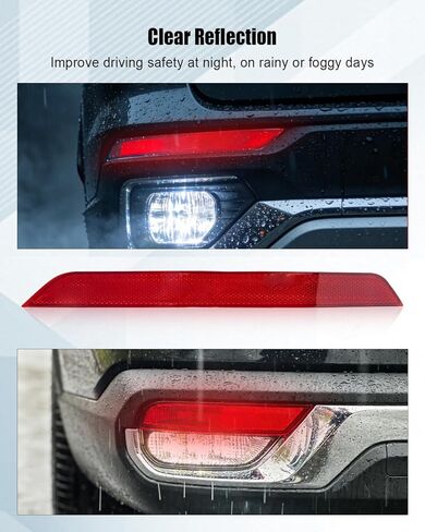 Rear Left Driver Side Bumper Reflector Lamp Fit for GMC Terrain Denali SL SLE SLT AT4 2018 2019 2020 2021 2022 2023 2024 Replace 84225882 in Saudi Arabia