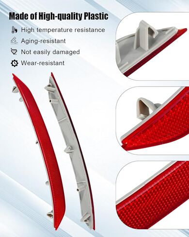 Rear Left Driver Side Bumper Reflector Lamp Fit for GMC Terrain Denali SL SLE SLT AT4 2018 2019 2020 2021 2022 2023 2024 Replace 84225882 in Saudi Arabia