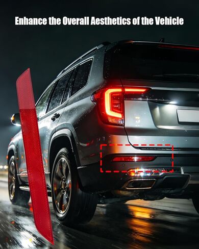 Rear Left Driver Side Bumper Reflector Lamp Fit for GMC Terrain Denali SL SLE SLT AT4 2018 2019 2020 2021 2022 2023 2024 Replace 84225882 in Saudi Arabia