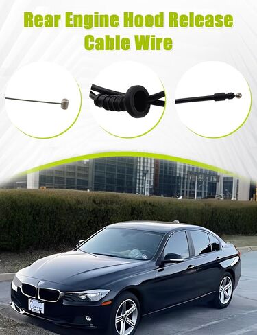 Rear Engine Hood Release Cable Wire Fit for BMW 320i 330i 428i 430i M2 M3 M4 Replace 51237313782 51237239239 in Saudi Arabia