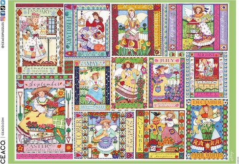 Ceaco - EZ2Hold - Tracy Flickinger - Garden Fairies - 500 Piece Jigsaw Puzzle for Adults - Challenging Puzzle Perfect for Game Nights - Finished Size is 26 x 19 in Kuwait