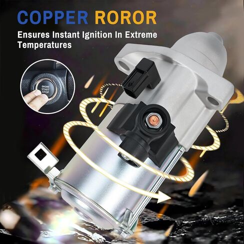 Engine Starter Motor Assembly, Fit for 2017 2018 2019 Honda CRV 2.4L - Replace 31200-5PH-A51,312005PHA51,SM-74030 in Saudi Arabia