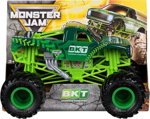 Monster Jam, Official BKT Monster Truck, Collector Die-Cast Vehicle, 1:24 Scale, Kids Toys for Boys and Girls Ages 3 and up in Kuwait