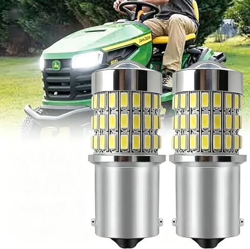 2-Pack 1156 LED Headlight Bulbs with Projector for John Deere S130 S140 S160 S170 S180, 1156 Lawn Tractors - 6000K 12V BA15S (AD2062R) in Saudi Arabia