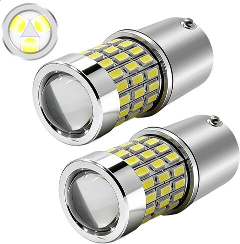2-Pack 1156 LED Headlight Bulbs with Projector for John Deere S130 S140 S160 S170 S180, 1156 Lawn Tractors - 6000K 12V BA15S (AD2062R) in Saudi Arabia