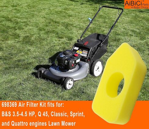 698369 Air Filter for B&S 3.5-4.5 Hp Classic Sprint Quattro Engine with Spark Plug 694394 494408 Primer Bulb 495770 795083 Gasket Diaphragm Lawn Mower tune-up kit in Saudi Arabia