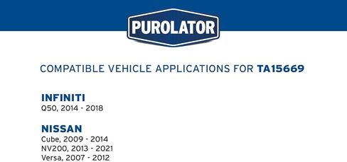 Purolator TA15669 PurolatorTECH Air Filter Compatible With 2007-2012 Nissan Versa, 2013-2021 NV200, 2009-2014 Cube and 2014-2018 INFINITI Q50 in Saudi Arabia