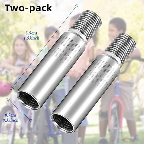 Valve Stem Extension for Motorcycles, RVs, Bicycles, Strollers, Dually Tire Valve Extender, Stainless Steel with Chrome Finish, 3.9cm Length, 2 Pack in Saudi Arabia