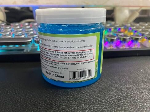 NABKA Dust Cleaning Gel for Car Interior, 5.6 Ounce, Repeated Use, Skin-Friendly, Easy to Remove Dust, Stains, Oil, Smudges - Blue in Kuwait