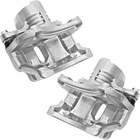 Rear Disc Brake Caliper Assembly with Bracket Compatible with Cadillac CTS 2008 2009 2010 2011 2012 2013 3.0L/3.6L 18-B5118 18-B5119, Rear Driver and Passenger Side, 2pcs Brake Caliper in Kuwait