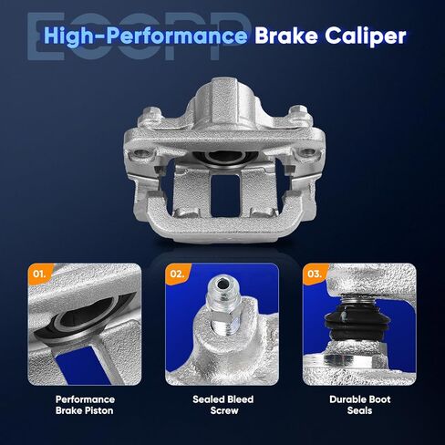 ECCPP 19B6696 19B6697 Rear Left & Right Disc Brake Caliper Assembly w/Bracket Fit For Nissan For LEAF 2011-2024, For Nissan For Rogue 2014-2020, For Nissan For Rogue Sport 2017-2022 in Kuwait