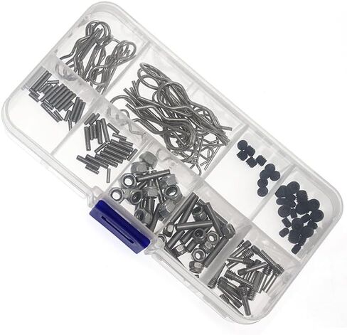 RC Cars 1/8, 1/10, 1/12, 1/16; Driveshafts, Universal Joint Mounting Screws, Coupler Mounting Pins, Set; Driveshaft Mounting Screws Compatible with Axial SCX10 90046, Traxxas TRX-4 D90, Tamiya CC01 in Saudi Arabia
