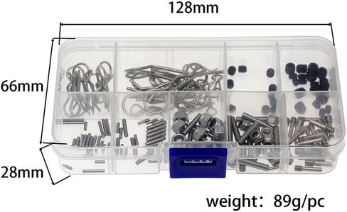 RC Cars 1/8, 1/10, 1/12, 1/16; Driveshafts, Universal Joint Mounting Screws, Coupler Mounting Pins, Set; Driveshaft Mounting Screws Compatible with Axial SCX10 90046, Traxxas TRX-4 D90, Tamiya CC01 in Saudi Arabia