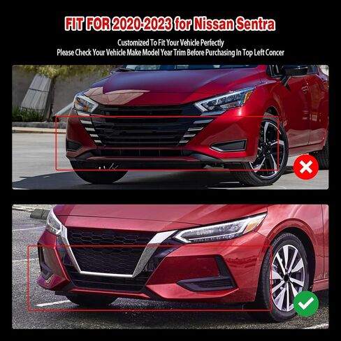 Front Bumper Lip Side Skirt Compatible with 2020-2023 for Nissan Sentra Sedan Advance/S Plus/S/Sense/SR/SV 2020-2021 for Nissan Sentra Sedan Exclusive Glossy Black Front Lip in Saudi Arabia