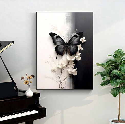 Hestarcul Paint by Numbers Kits for Adults,ButterflyEasy Adult Painting by Number on Canvas for Beginner,Animal DIY Watercolor Painting for Gift Home Decor Relax. in Saudi Arabia