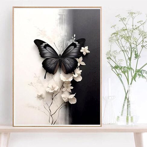 Hestarcul Paint by Numbers Kits for Adults,ButterflyEasy Adult Painting by Number on Canvas for Beginner,Animal DIY Watercolor Painting for Gift Home Decor Relax. in Saudi Arabia
