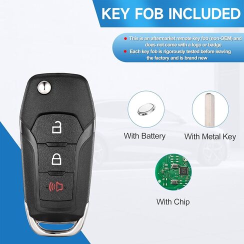 2 Pcs Smart Key Fob Replacement Remote fits forFord F-150 2015-2022 F-250/F-350/F-450/F-550 2017-2022 Explorer 2016-2022 Ranger 2019-2022 Ecosport Bronco Car Keyless Entry Remote N5F-A08TAA 315Mhz 49 in Saudi Arabia