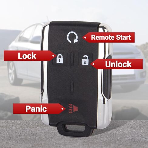 Key Fob Replacement Compatible with 2014-2020 Chevy Silverado/Colorado/GMC Sierra/GMC Canyon Keyless Entry Remote Control M3N32337100, Set of 2 in Saudi Arabia