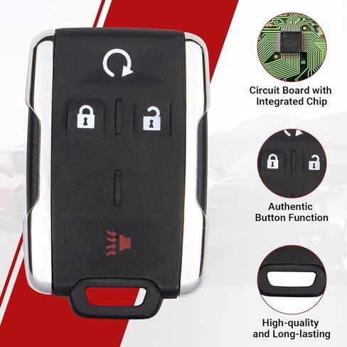 Key Fob Replacement Compatible with 2014-2020 Chevy Silverado/Colorado/GMC Sierra/GMC Canyon Keyless Entry Remote Control M3N32337100, Set of 2 in Saudi Arabia