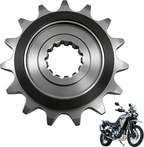 15T Ibex 450 Motorcycle Front Sprocket, Cushioned Countershaft Chain Wheel, Silent Durable Rubber Tooth Fly Wheel Pinion, for CFMOTO IBEX450/450SS/450NK/675SS/675NK,450SS Accessories in Saudi Arabia