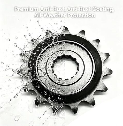 15T Ibex 450 Motorcycle Front Sprocket, Cushioned Countershaft Chain Wheel, Silent Durable Rubber Tooth Fly Wheel Pinion, for CFMOTO IBEX450/450SS/450NK/675SS/675NK,450SS Accessories in Saudi Arabia