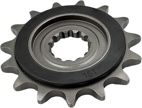 15T Ibex 450 Motorcycle Front Sprocket, Cushioned Countershaft Chain Wheel, Silent Durable Rubber Tooth Fly Wheel Pinion, for CFMOTO IBEX450/450SS/450NK/675SS/675NK,450SS Accessories in Saudi Arabia