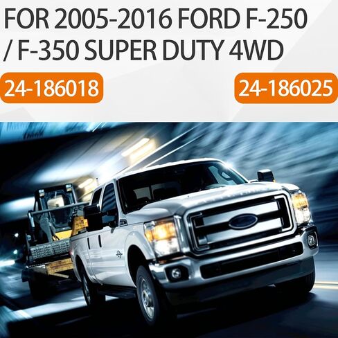 مجموعة ممتصات صدمات الغاز الأمامية والخلفية لسيارة Ford F-250 / F-350 Super Duty 4WD 2005-2016، صدمات شديدة التحمل مطلية بالزنك لرفع خلفي 2 بوصة و0-1 بوصة، استبدال 24-186018 24-186025 in Kuwait