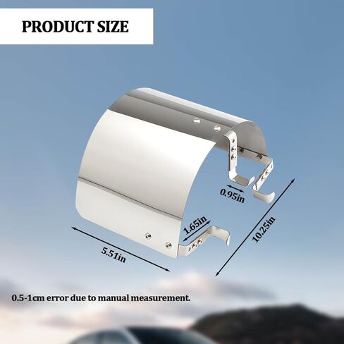 Car Air Intake Filter Cover, Stainless Steel Heat-Insulation Vehicle Intake Shield Cover, Automotive Air Filters Engine Bay Heat Guard, Compatible with 2.5-3.5" Cone in Saudi Arabia